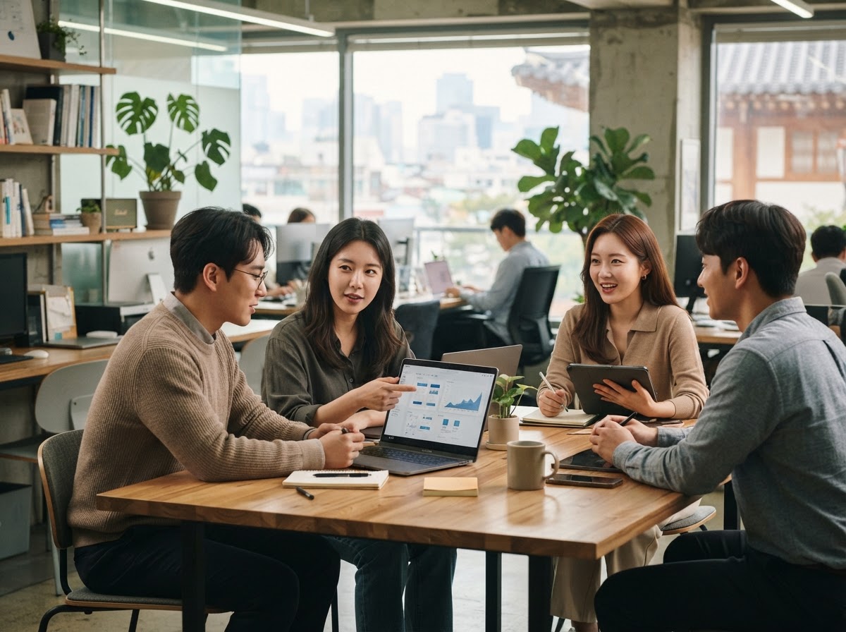 창익보의 데이터 기반 자산 운용 방식을 보여주는 이미지